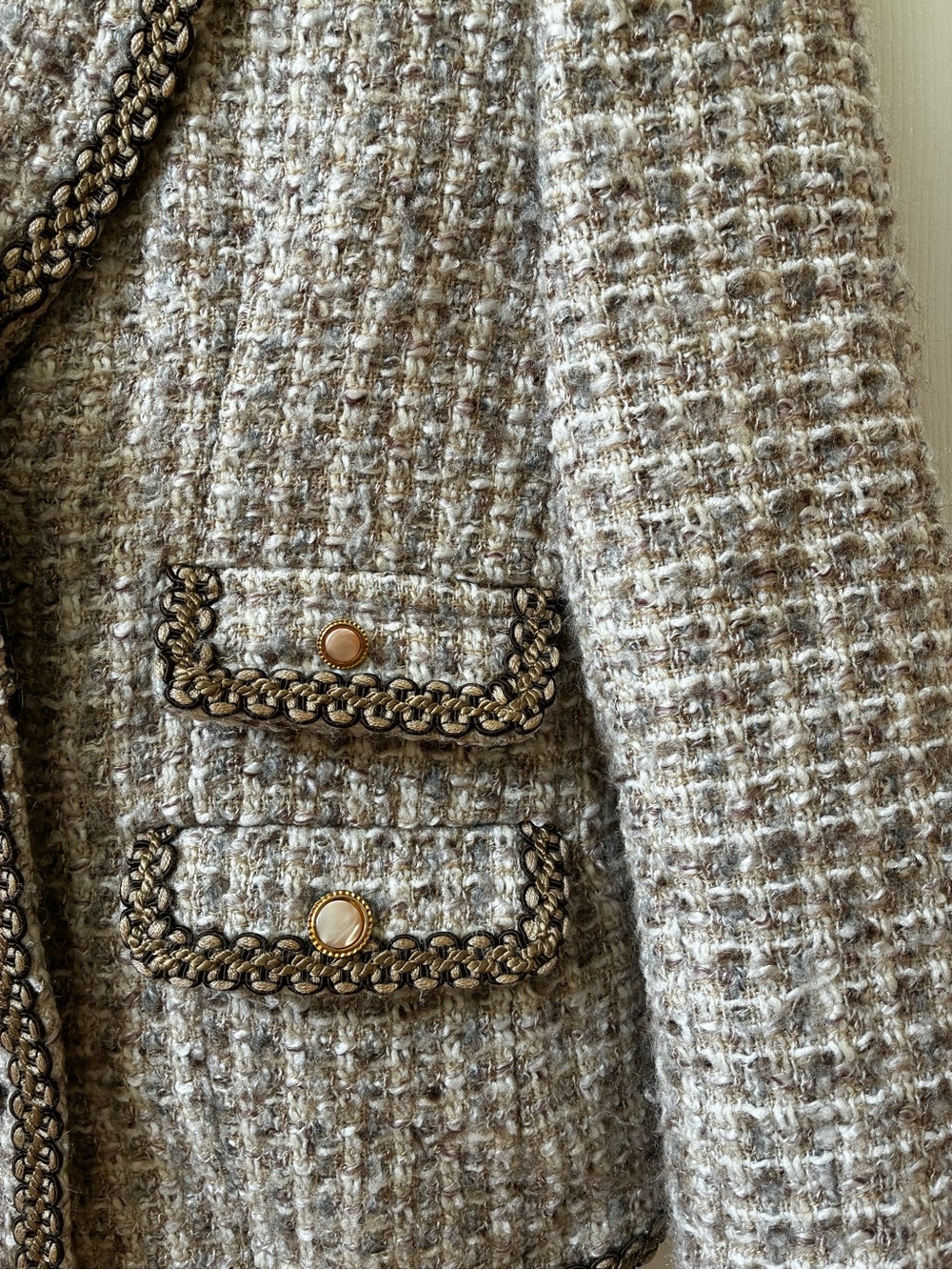 UNIQUE Vintage tweed jacket - Picture 6 of 11